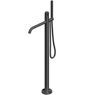 Смеситель для ванны и душа, Quadro design, Modo, напольный, цвет-Black gold PVD