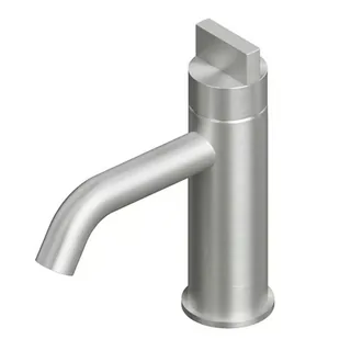 Смеситель для раковины, Quadro design, Q, на раковину/столешницу, цвет-Steel Brushed