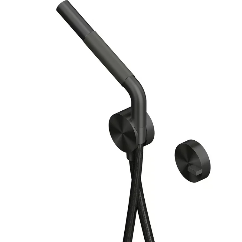 Смеситель для душа, Quadro design, Q, на 1 потребитель, настенный, цвет-Black gold