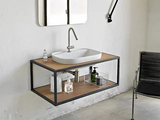 Раковина, Scarabeo, Glam, шгв 560*390*140, отверстия для смесителя-отсутствуют, BIOKER, цвет-Ardesia — иконка