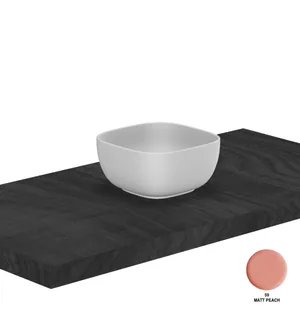 Раковина, Scarabeo, Glam, шгв 225*225*110, отверстия для смесителя-отсутствуют, цвет-Peach matt — иконка