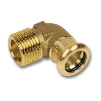 Угловой переход 22x3/4" ВПр-НР бронза, 8092g
