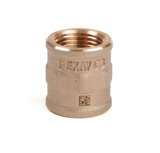 Муфта резьбовая, РЕХАУ, AURLINE, 1/2", ВВ, красная бронза RX+ — иконка