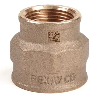 Муфта резьбовая, РЕХАУ, AURLINE, 1", 3/4", ВВ, редукционная, красная бронза RX+