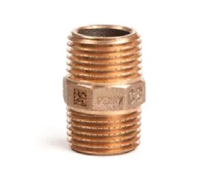 Ниппель резьбовой, РЕХАУ, AURLINE, 1/2", НН, красная бронза RX+