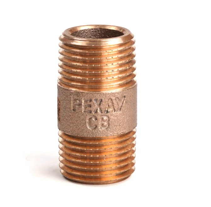 Удлинитель резьбовой, РЕХАУ, AURLINE, 1/2", НН, 40 мм, красная бронза RX+