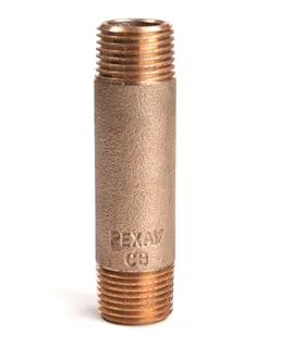 Удлинитель резьбовой, РЕХАУ, AURLINE, 1/2", НН, 80 мм, красная бронза RX+