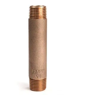 Удлинитель резьбовой, РЕХАУ, AURLINE, 1/2", НН, 100 мм, красная бронза RX+