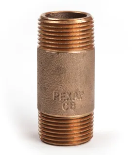 Удлинитель резьбовой, РЕХАУ, AURLINE, 3/4", НН, 60 мм, красная бронза RX+