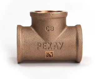 Тройник резьбовой, РЕХАУ, AURLINE, 3/4", ВВВ, красная бронза RX+