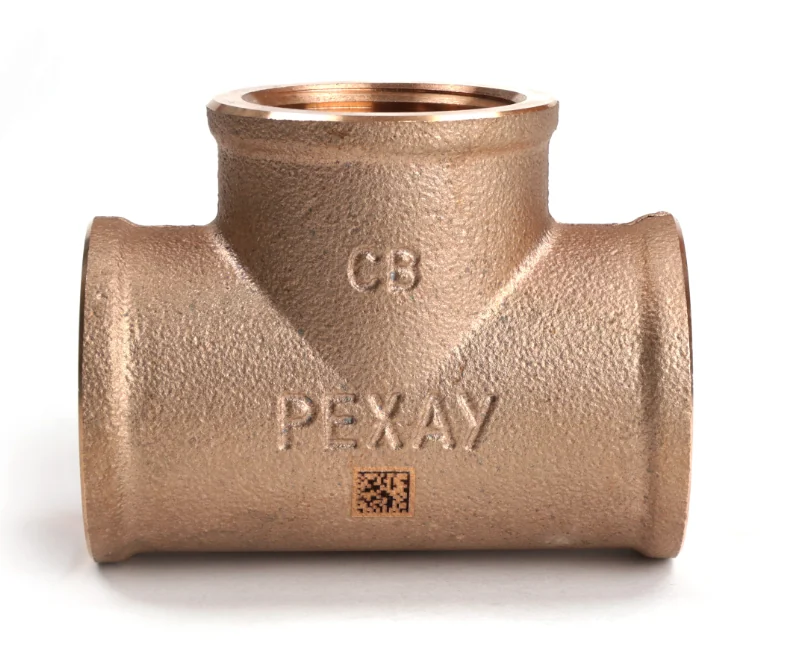 Тройник резьбовой, РЕХАУ, AURLINE, 1", ВВВ, красная бронза RX+