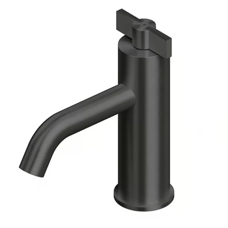 Смеситель для раковины, Quadro design, Valvola01, на раковину/столешницу, цвет-Black gold PVD