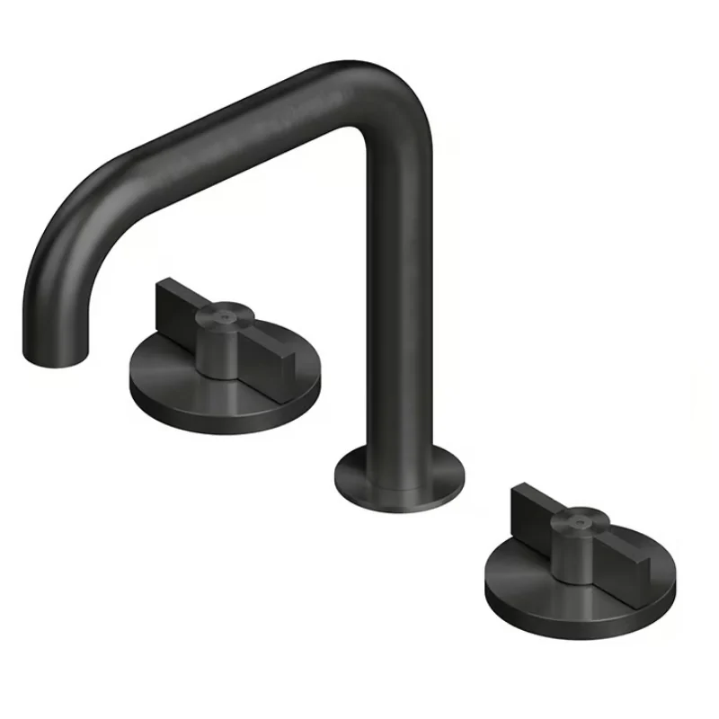 Смеситель для раковины, Quadro design, Valvola01, на раковину/столешницу, цвет-Black gold