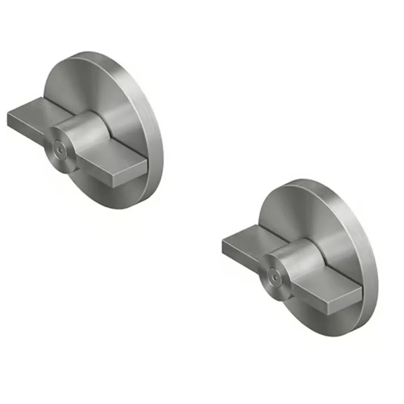 Вентиль, Quadro design, Valvola01, запорный, 1/2", в комплекте-2 шт, цвет-Steel Brushed