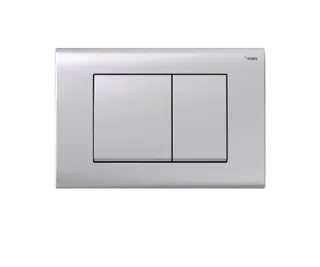 Панель смыва, РЕХАУ, NOVA QUAD 001, для унитаза, шгв 245*11.7*165, с прямоугольными клавишами, пластик, цвет-серебристый матовый