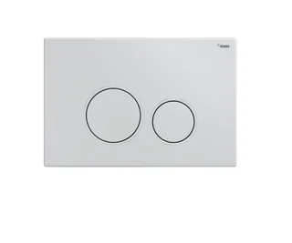 Панель смыва, РЕХАУ, NOVA ORB 001, для унитаза, шгв 245*14.5*165, с круглыми клавишами, пластик, цвет-белый глянцевый