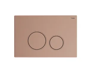 Панель смыва, РЕХАУ, NOVA ORB 001, для унитаза, шгв 245*14.5*165, с круглыми клавишами, пластик, цвет-золото розовое матовое