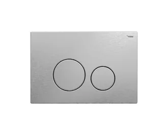 Панель смыва, РЕХАУ, NOVA ORB STEEL, для унитаза, шгв 245.5*6.8*165.5, с круглыми клавишами, нержавеющая сталь, цвет-сталь брашированная матовая