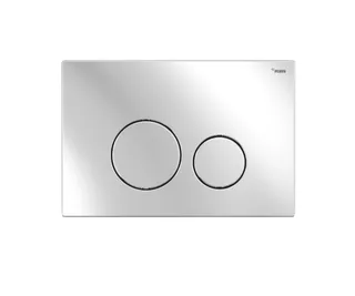 Панель смыва, РЕХАУ, NOVA ORB STEEL, для унитаза, шгв 245.5*6.8*165.5, с круглыми клавишами, нержавеющая сталь, цвет-сталь глянцевая