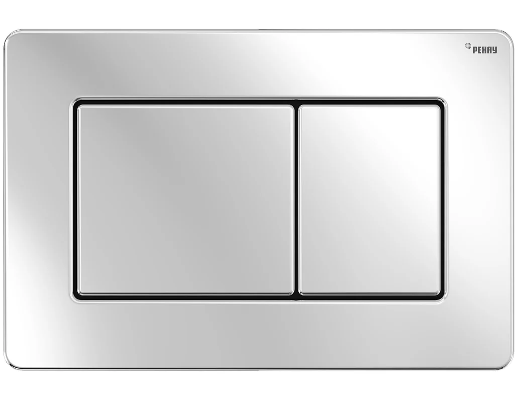Панель смыва, РЕХАУ, NOVA QUAD STEEL, для унитаза, шгв 244*6*162, с прямоугольными клавишами, нержавеющая сталь, цвет-сталь глянцевая