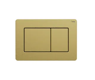 Панель смыва, РЕХАУ, NOVA QUAD STEEL, для унитаза, шгв 244*6*162, с прямоугольными клавишами, нержавеющая сталь, цвет-золото циркониевое брашированное