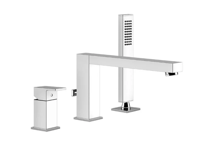 Смеситель для ванны и душа, Gessi, Rettangolo, цвет-хром