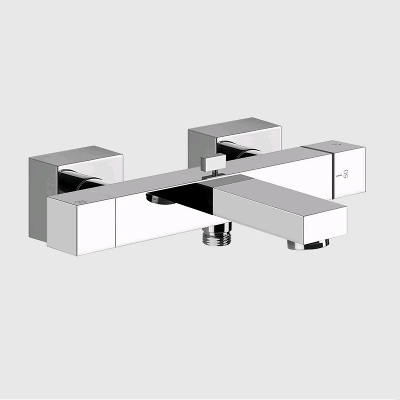 Смеситель для ванны и душа, Gessi, Rettangolo, цвет-хром