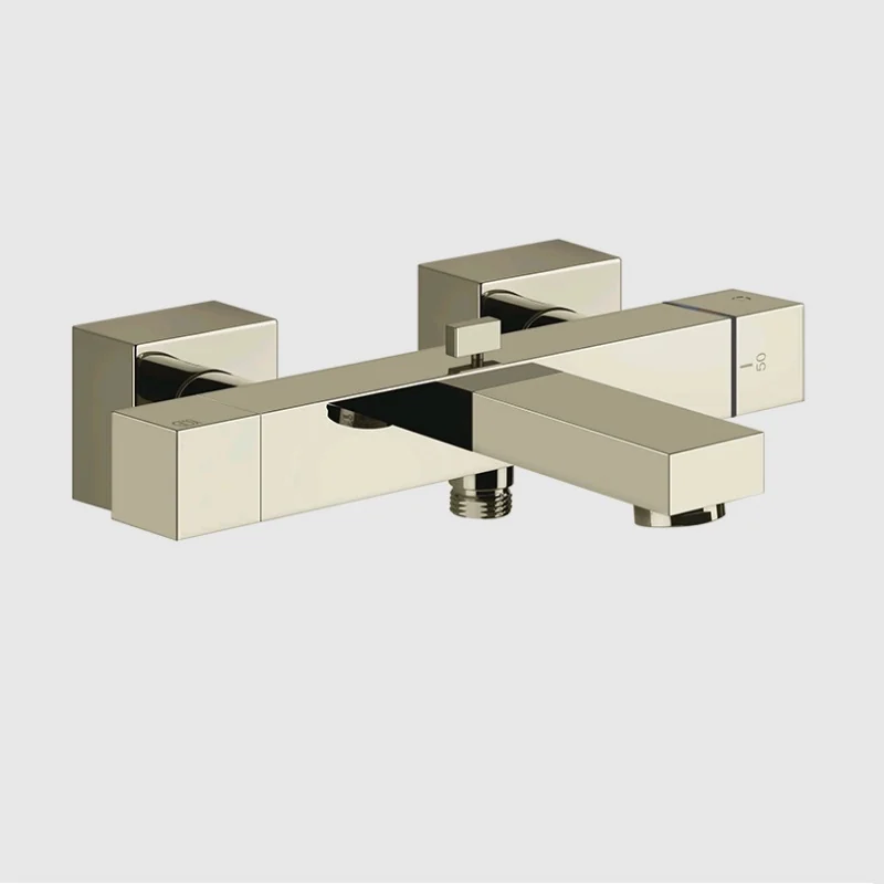 Смеситель для ванны и душа, Gessi, Rettangolo, цвет-Nickel PVD