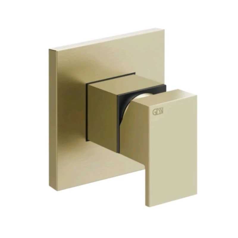Смеситель для душа, Gessi, Rettangolo, на 1 потребитель, цвет-Brushed Brass PVD