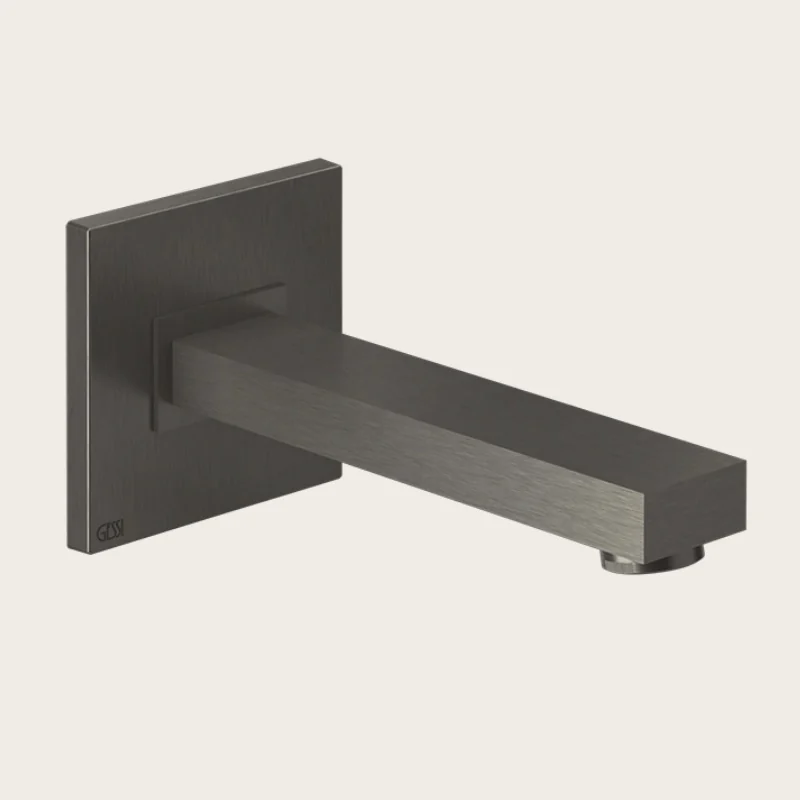 Излив, Gessi, Rettangolo, цвет-Black Metal Brushed PVD