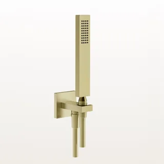 Душевой набор, Gessi, Rettangolo shower, цвет-Brushed Brass PVD