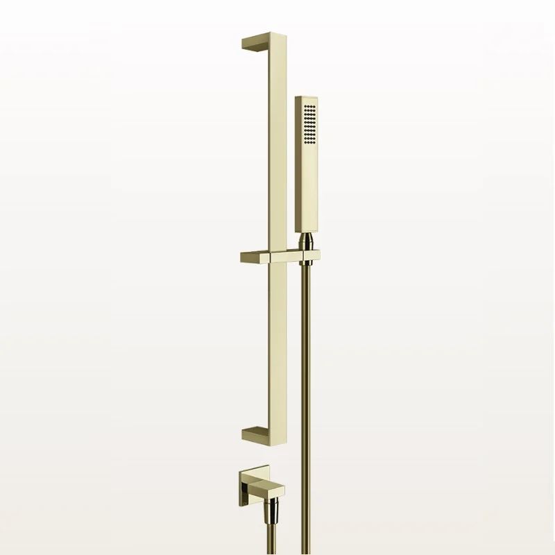 Душевой гарнитур, Gessi, Rettangolo shower, 35*15, цвет-Brass PVD