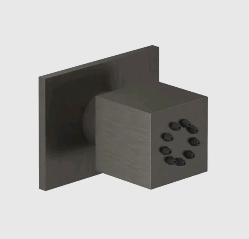 Форсунка, Gessi, Body Jets, цвет-Black Metal Brushed PVD