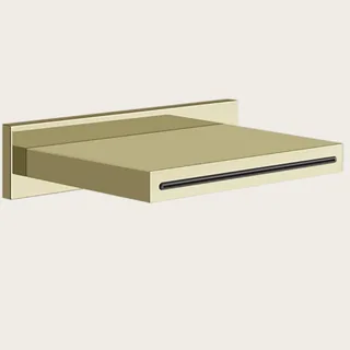 Излив, Gessi, Cascata, цвет-Brass PVD