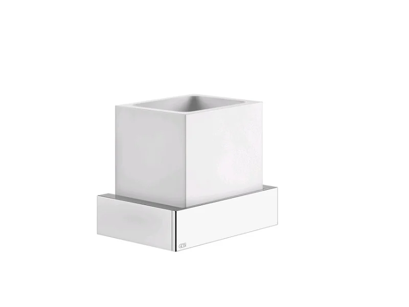 Стакан, Gessi, Rettangolo, шгв 140*95*117, цвет-Finox/белый