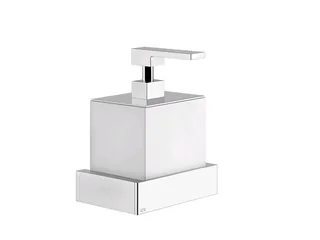 Дозатор для жидкого мыла, Gessi, Rettangolo, шгв 140*120*175, цвет-хром/белый