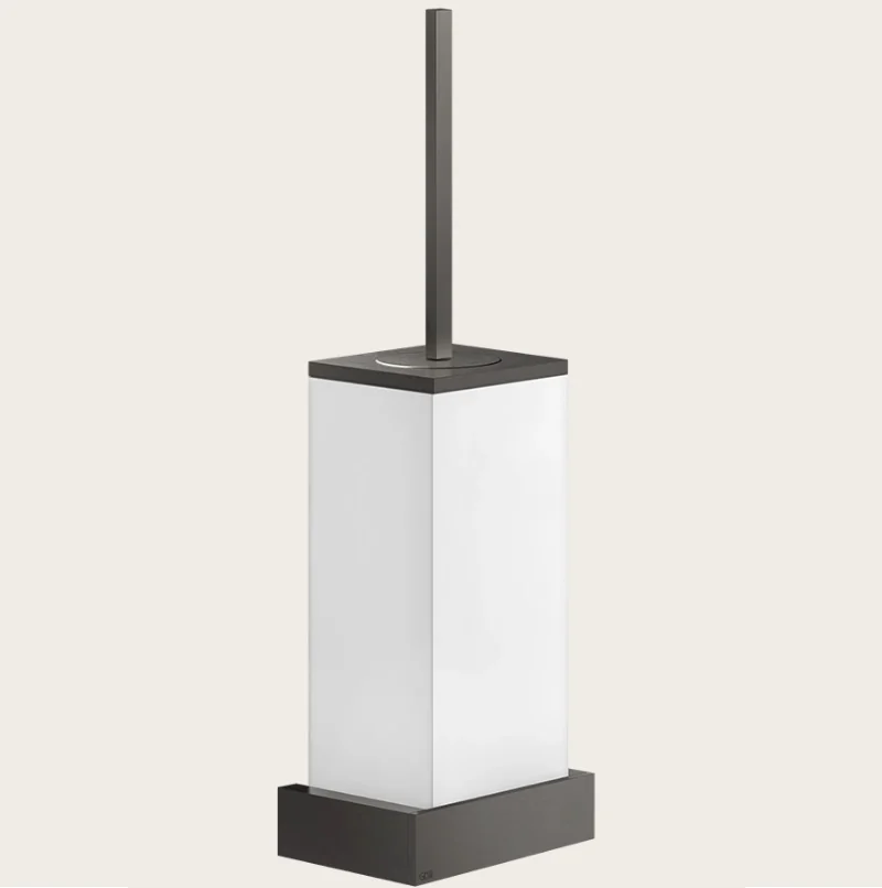 Ёршик, Gessi, Rettangolo, шгв 140*95*424, цвет колбы-белый, цвет-Black Metal Brushed PVD
