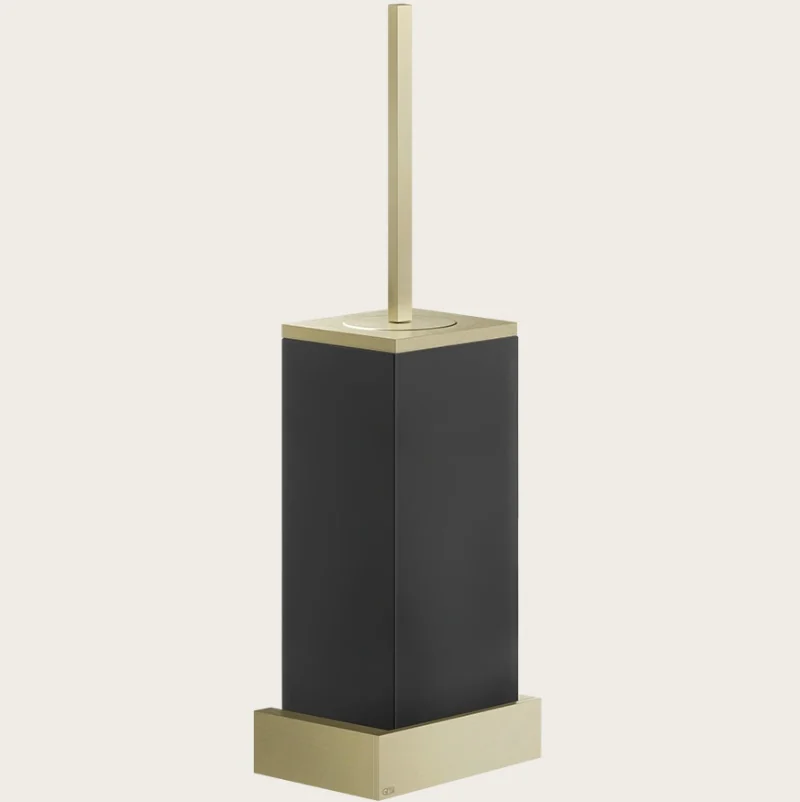 Ёршик, Gessi, Rettangolo, шгв 140*95*424, цвет колбы-черный, цвет-Brushed Brass PVD
