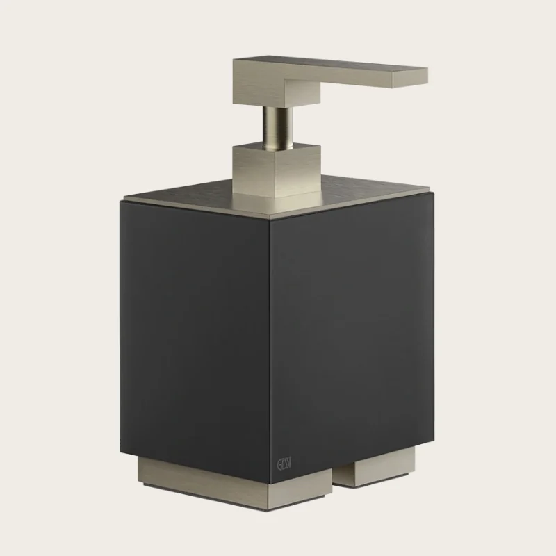Дозатор для жидкого мыла, Gessi, Rettangolo, шгв 105*118*193, цвет дозатора-Finox Brushed Nickel
