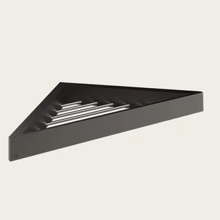 Полка, Gessi, Rettangolo, шгв 353*253*35, цвет-Black Metal Brushed PVD