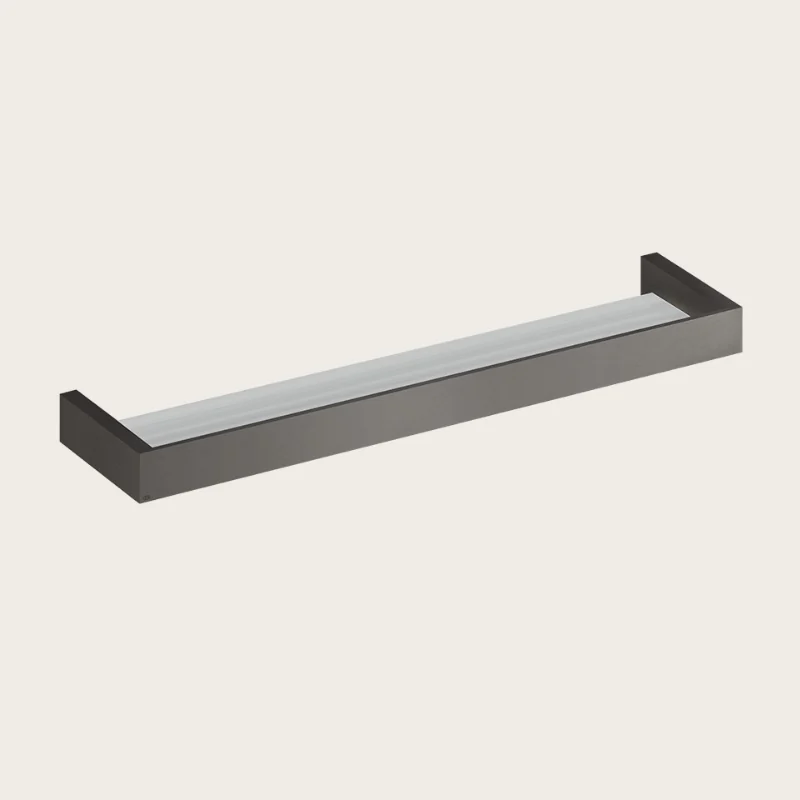 Полка, Gessi, Rettangolo, шгв 615*120*35, цвет-Black Metal Brushed PVD