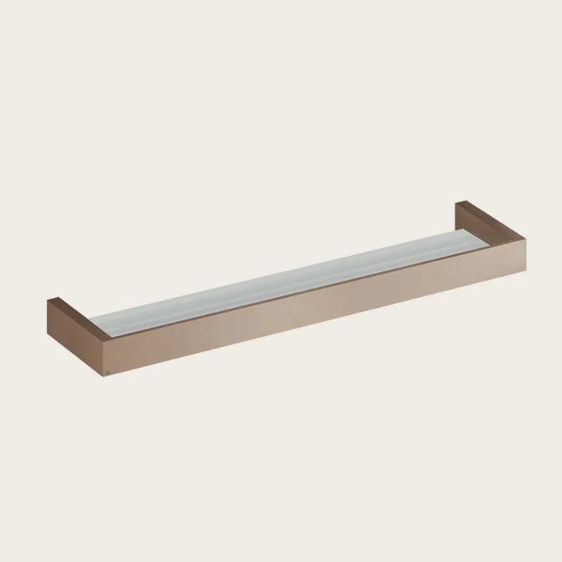 Полка, Gessi, Rettangolo, шгв 615*120*35, цвет-Copper Brushed PVD