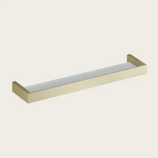 Полка, Gessi, Rettangolo, шгв 615*120*35, цвет-Brushed Brass PVD