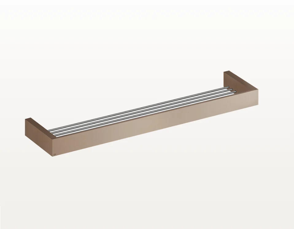 Полка, Gessi, Rettangolo, шгв 600*120*35, цвет-Copper Brushed PVD