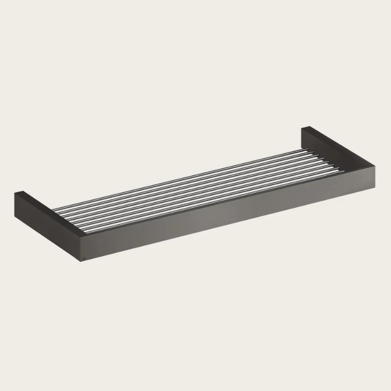 Полочка для душевых полотенец, Gessi, Rettangolo, цвет-Black Metal Brushed PVD