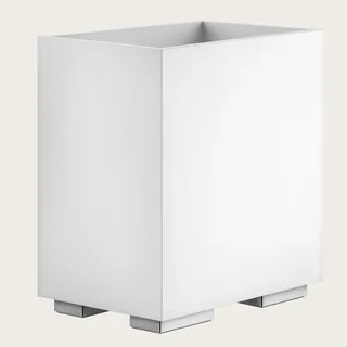 Корзина для бумаг, Gessi, Rettangolo, шгв 250*170*257, цвет-белая/хром — иконка
