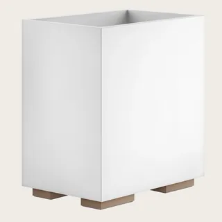 Корзина для бумаг, Gessi, Rettangolo, шгв 250*170*257, цвет-белая/Copper Brushed PVD