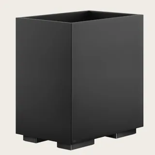Корзина для бумаг, Gessi, Rettangolo, шгв 250*170*257, цвет-чёрная/Black Metal PVD