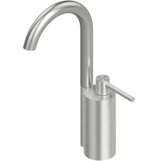 Смеситель для раковины, Quadro design, FFQT, на раковину/столешницу, цвет-Steel Brushed