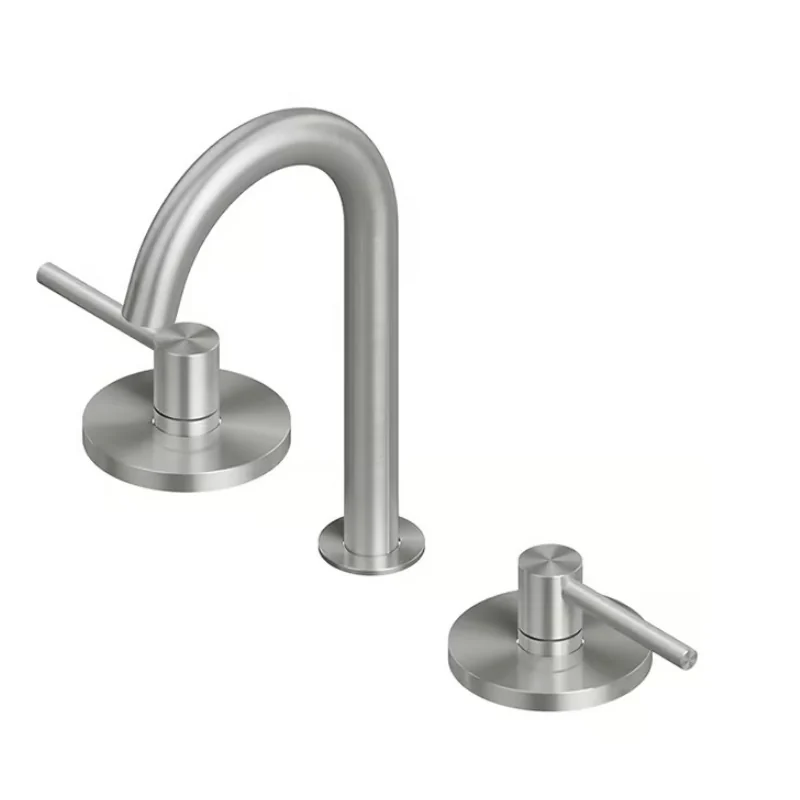 Смеситель для раковины, Quadro design, FFQT, на раковину/столешницу, цвет-Steel Brushed